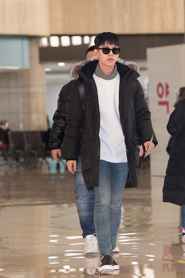 비에이피(BAP) 대현, 김포국제공항 출국 현장