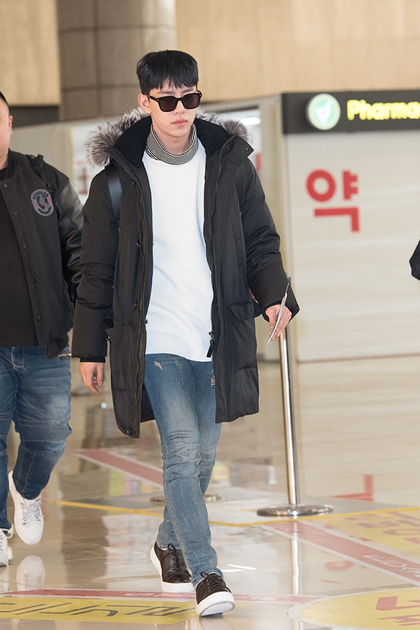 비에이피(BAP) 대현, 김포국제공항 출국 현장