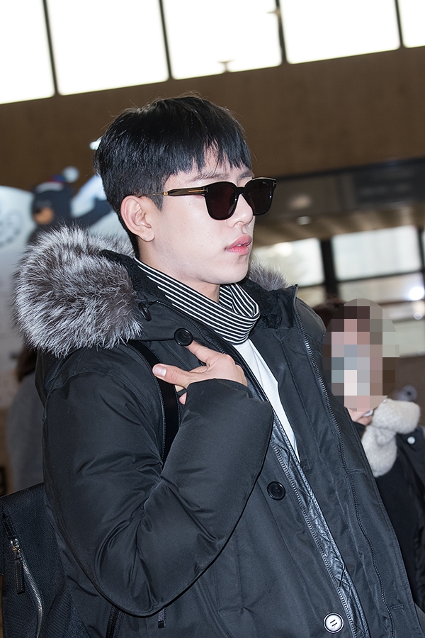 비에이피(BAP) 대현, 김포국제공항 출국 현장