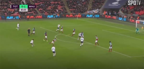 손흥민, 토트넘 웨스트햄 접전서...이선에서 벼락같은 회심의 골