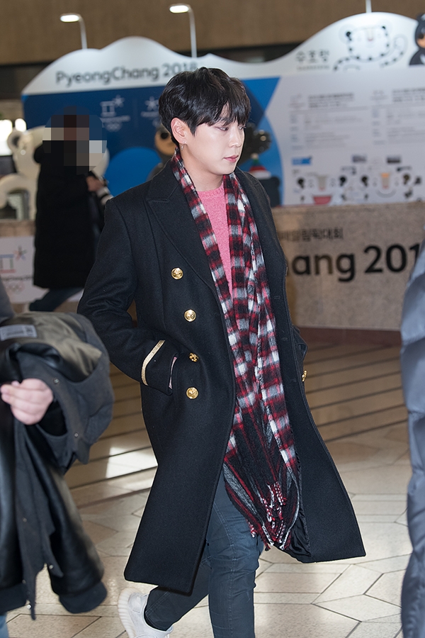 비에이피(BAP) 힘찬, 김포국제공항 출국 현장