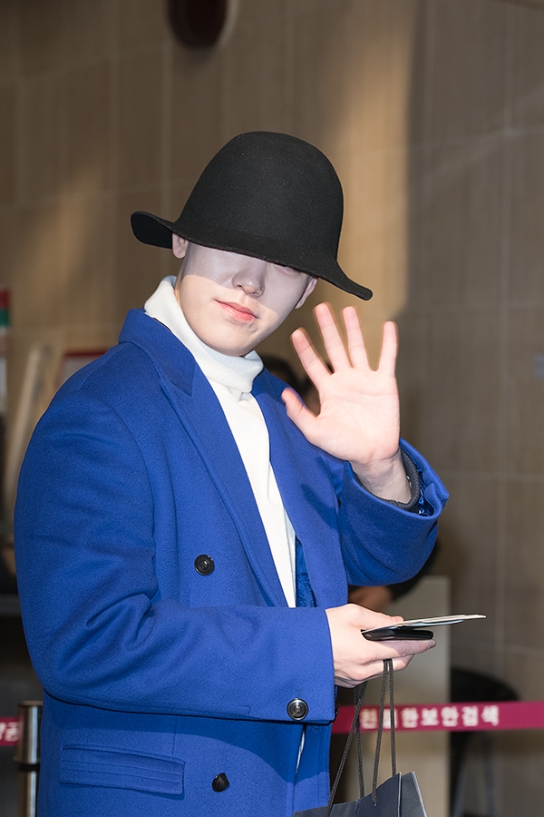 비에이피(BAP) 젤로, 김포국제공항 출국 현장
