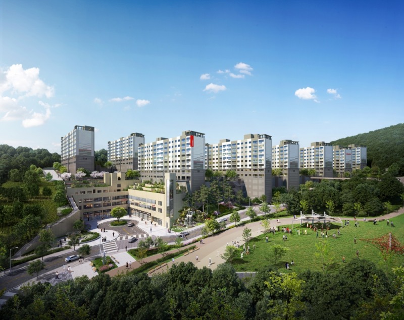 수지 광교산 아이파크 투시도.(사진=현대산업개발)