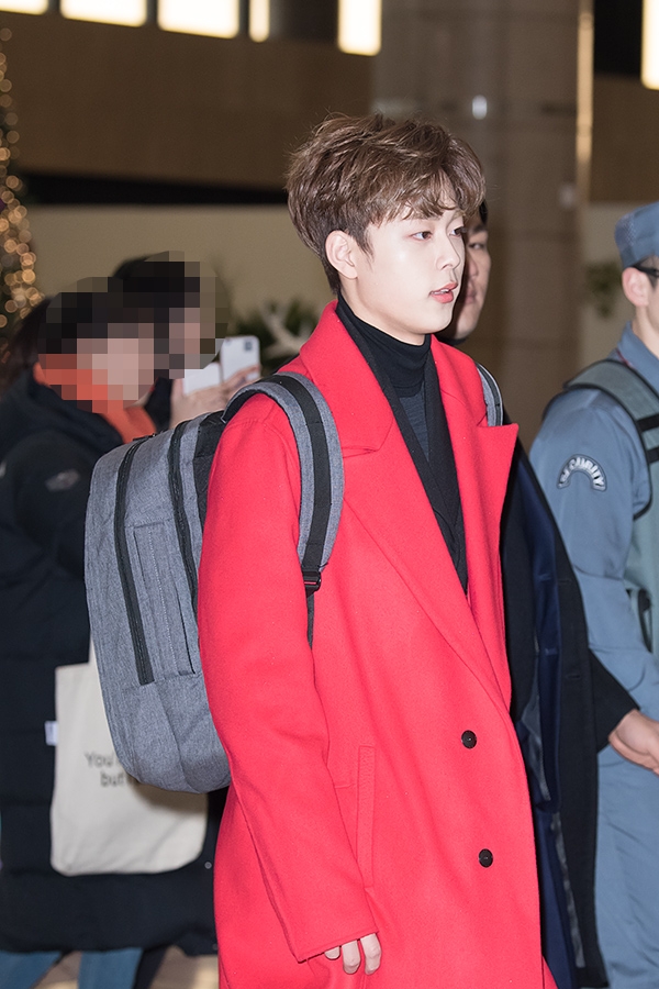 유선호, 김포국제공항 출국 현장