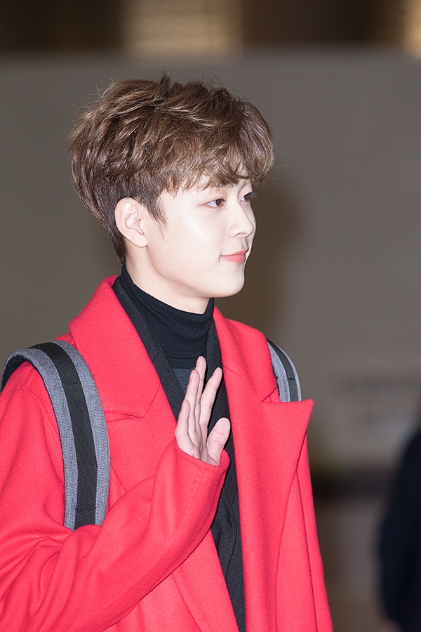 유선호, 김포국제공항 출국 현장