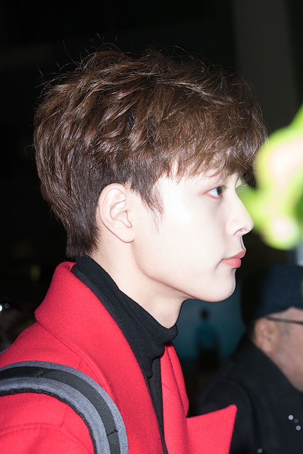 유선호, 김포국제공항 출국 현장