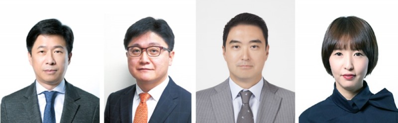 왼쪽부터 대홍기획 대표이사 이갑 부사장, 한국에스티엘 대표 김진엽 상무보, 롯데네슬레코리아 대표이사 강성현 전무, 대홍기획 김수진 상무보 (사진=롯데)