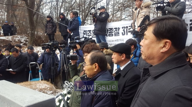 김종훈 의원이 박종철 열사 31주기 추모식에 참석하고 있다.(사진=김종훈의원실〉