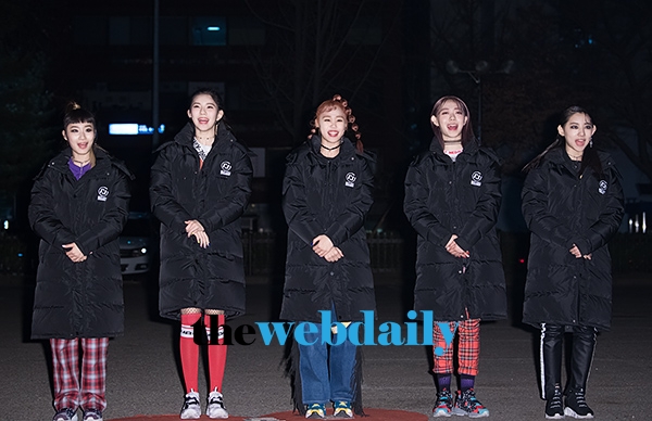 걸카인드, KBS 2TV '뮤직뱅크' 리허설 출근길