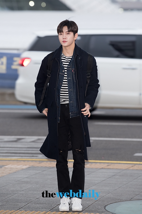뉴이스트W 렌, 인천국제공항 제1여객터미널 출국 현장