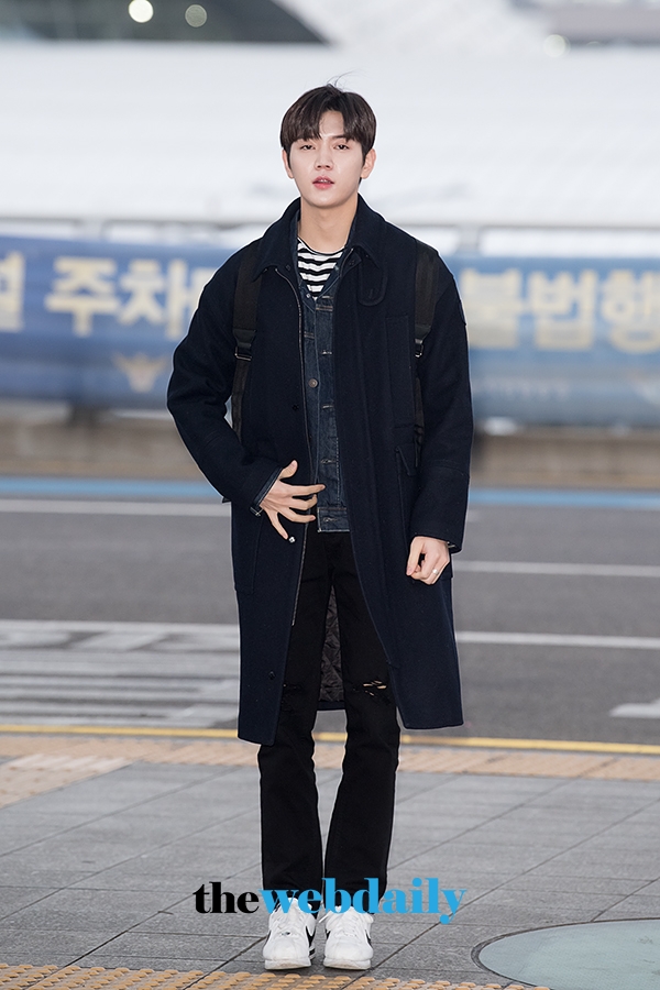 뉴이스트W 렌, 인천국제공항 제1여객터미널 출국 현장