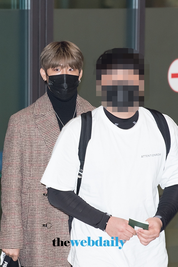 워너원(WannaOne) 박우진, 인천국제공항 제1여객터미널 입국 현장