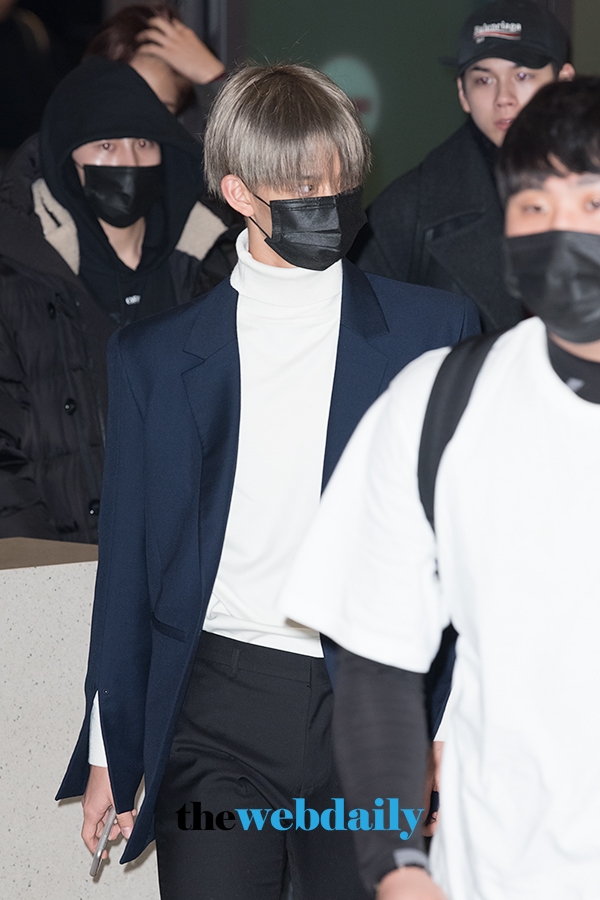 워너원(WannaOne) 배진영, 인천국제공항 제1여객터미널 입국 현장