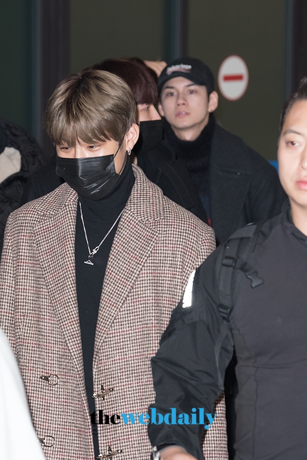 워너원(WannaOne) 박우진 , 인천국제공항 제1여객터미널 입국 현장