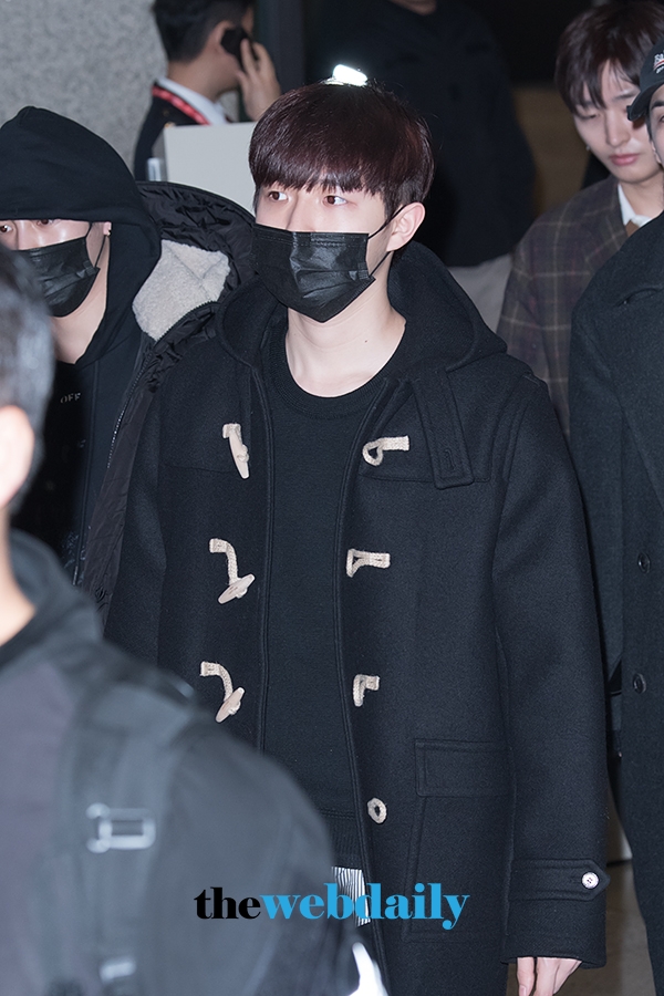 워너원(WannaOne) 김재환, 인천국제공항 제1여객터미널 입국 현장