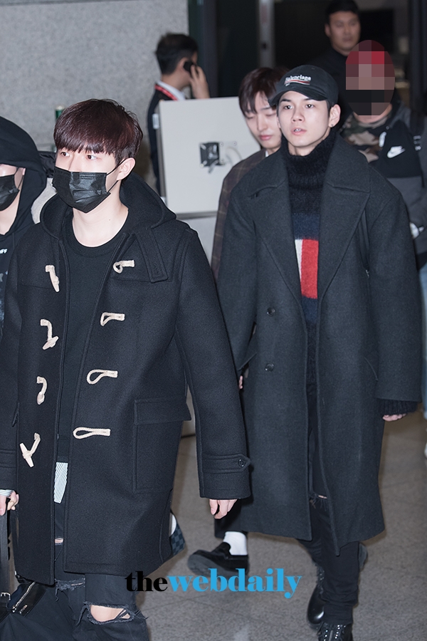 워너원(WannaOne) 김재환-옹성우, 인천국제공항 제1여객터미널 입국 현장