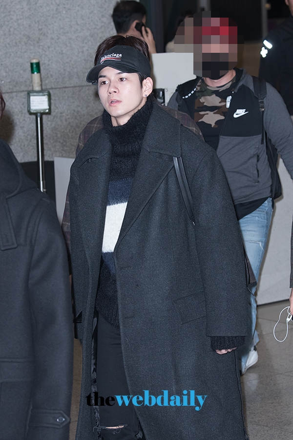 워너원(WannaOne) 옹성우, 인천국제공항 제1여객터미널 입국 현장