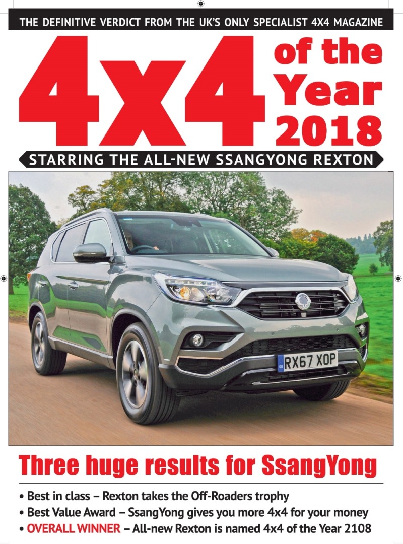 G4 렉스턴이 ‘2018 올해의 사륜구동 자동차’로 선정됐다.(사진=쌍용자동차)