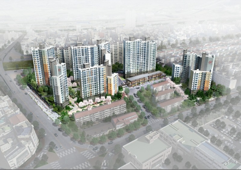 힐스테이트 송정 조감도.(사진=현대엔지니어링)