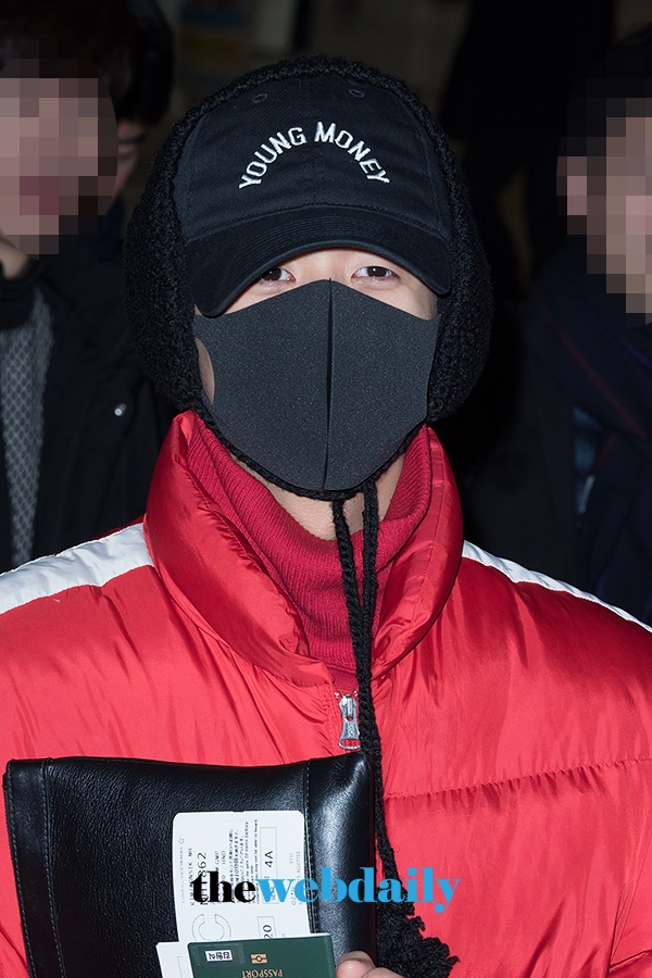 빅스LR의 라비, 김포국제공항 출국 현장