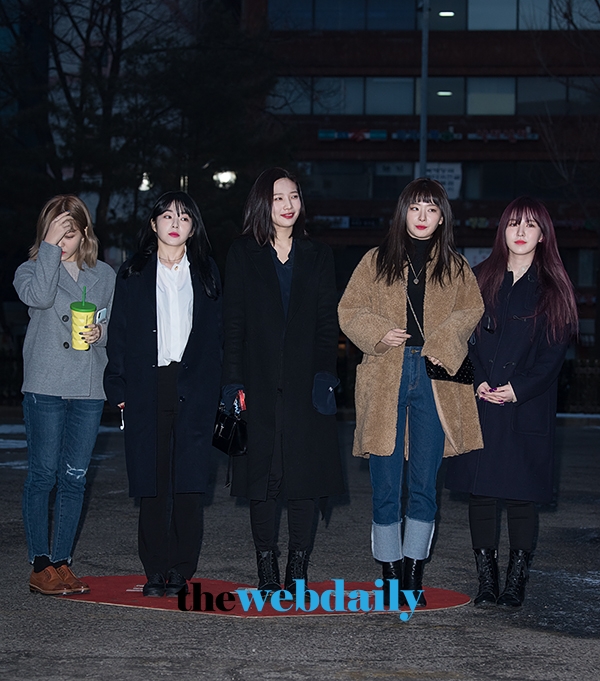 레드벨벳, KBS 뮤직뱅크 출근길