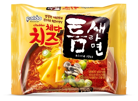 팔도 '체다치즈 틈새라면' 출시