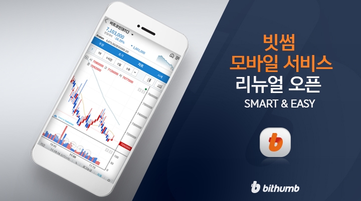 빗썸, 모바일 서비스 개편