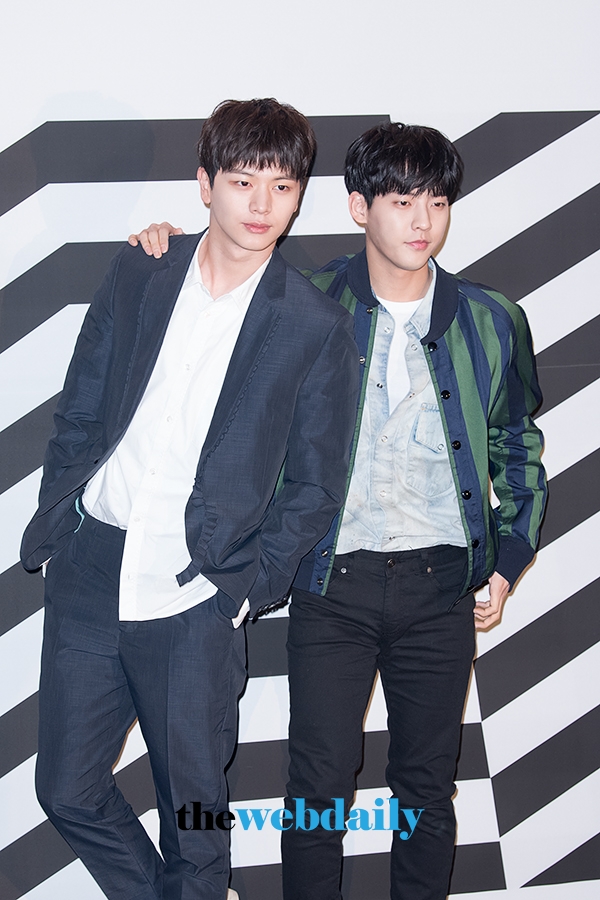 비투비 육성재-이민혁, 골든구스 디럭스브랜드 팝업스토어 포토월 행사