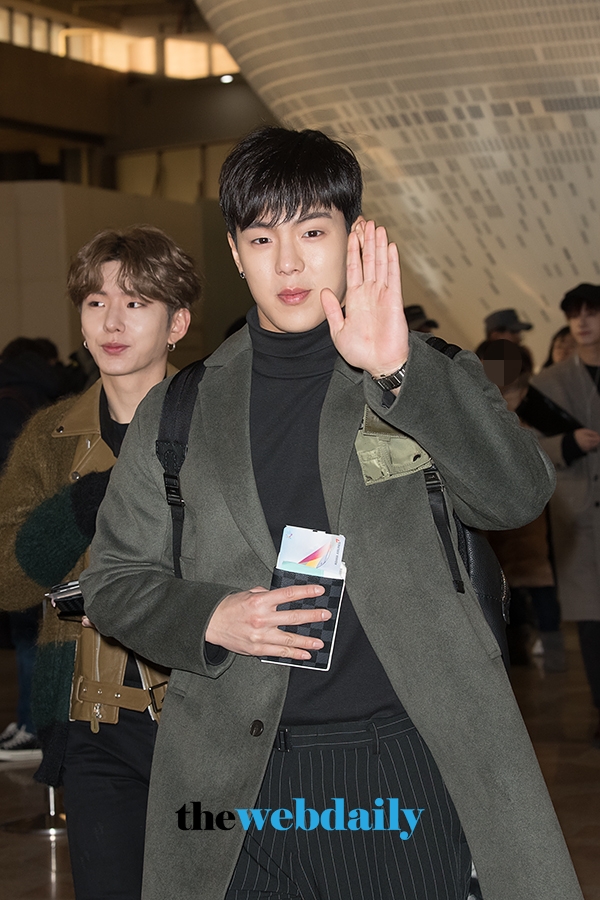 몬스타엑스(MONSTAX) 셔누, 김포국제공항 출국 현장