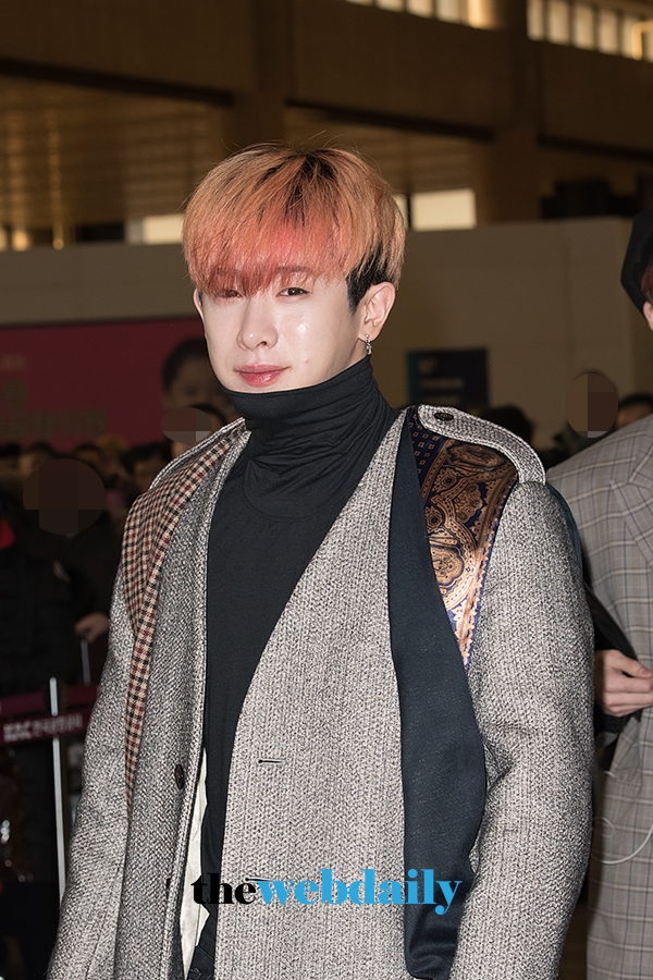 몬스타엑스(MONSTAX) 원호, 김포국제공항 출국 현장
