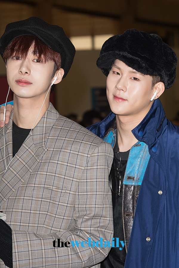 몬스타엑스(MONSTAX) 형원-주헌, 김포국제공항 출국 현장
