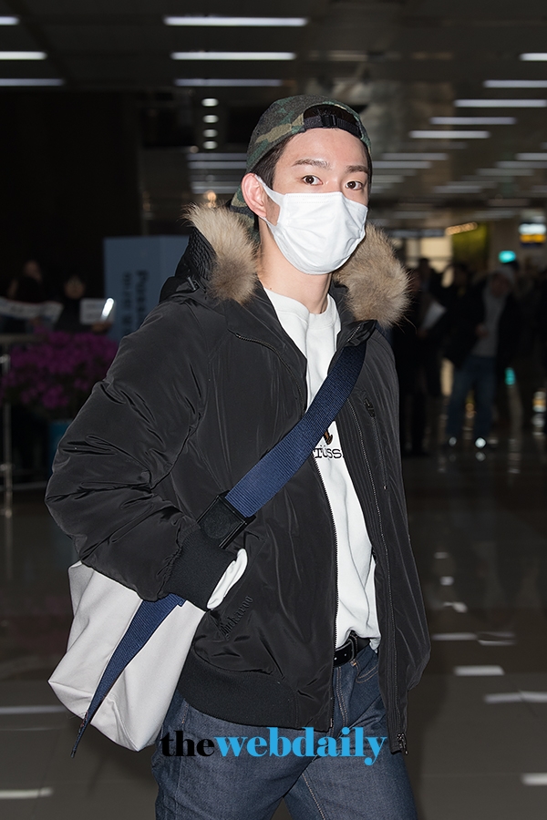 갓세븐(GOT7) 진영, 김포국제공항 입국 현장