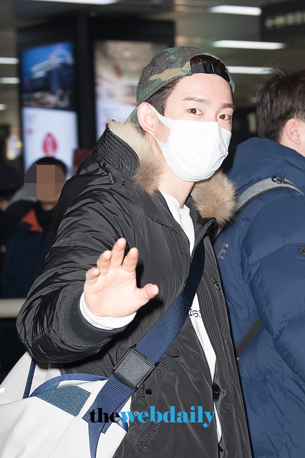 갓세븐(GOT7) 진영, 김포국제공항 입국 현장