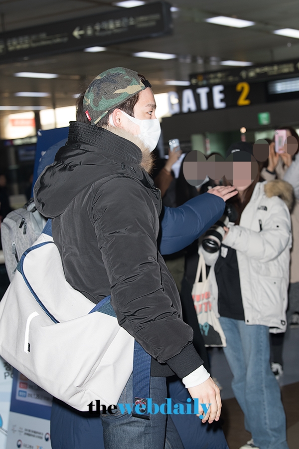 갓세븐(GOT7) 진영, 김포국제공항 입국 현장