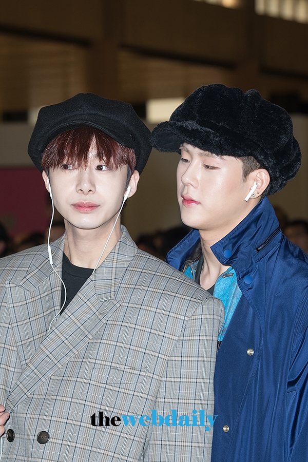몬스타엑스(MONSTAX) 형원-주헌, 김포국제공항 출국 현장