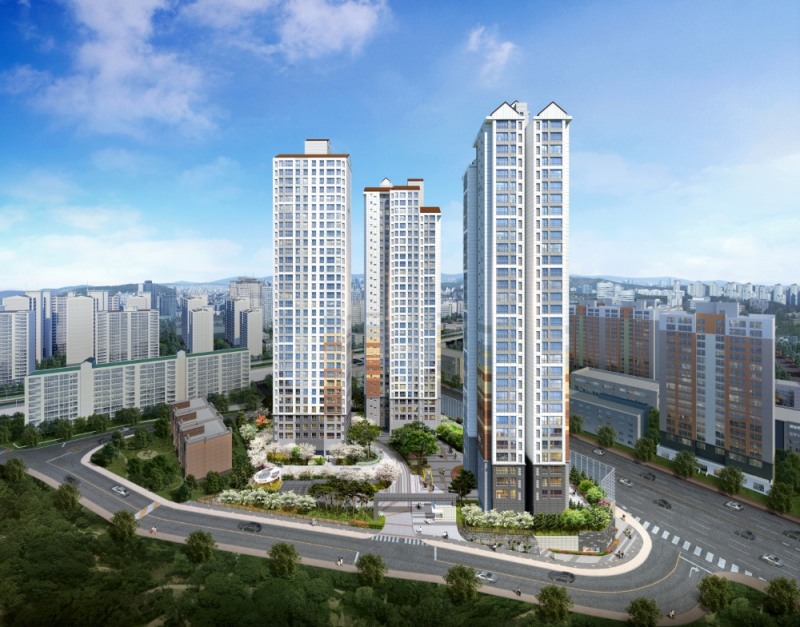 수원 인계동 동문굿모닝힐 투시도.(사진=동문건설)