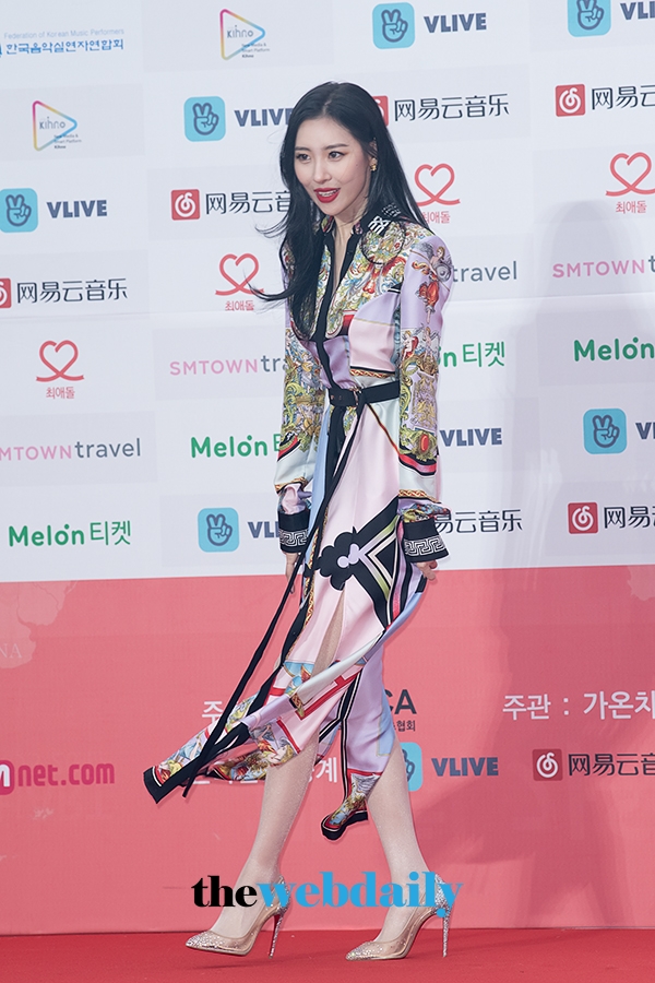 선미, 2018 가온차트 K-POP 어워드 레드카펫 행사