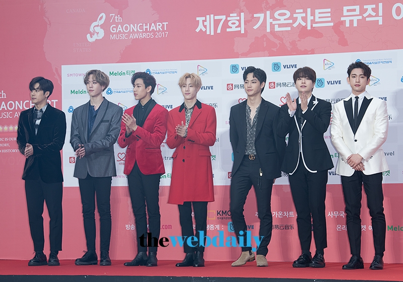 갓세븐(GOT7), 2018 가온차트 K-POP 어워드 레드카펫 행사