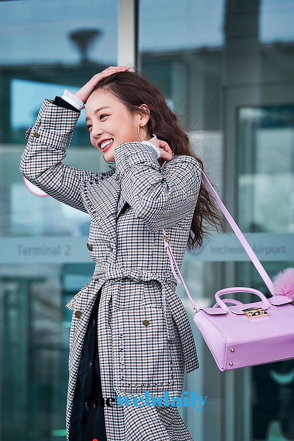 구하라, 인천국제공항 출국 현장