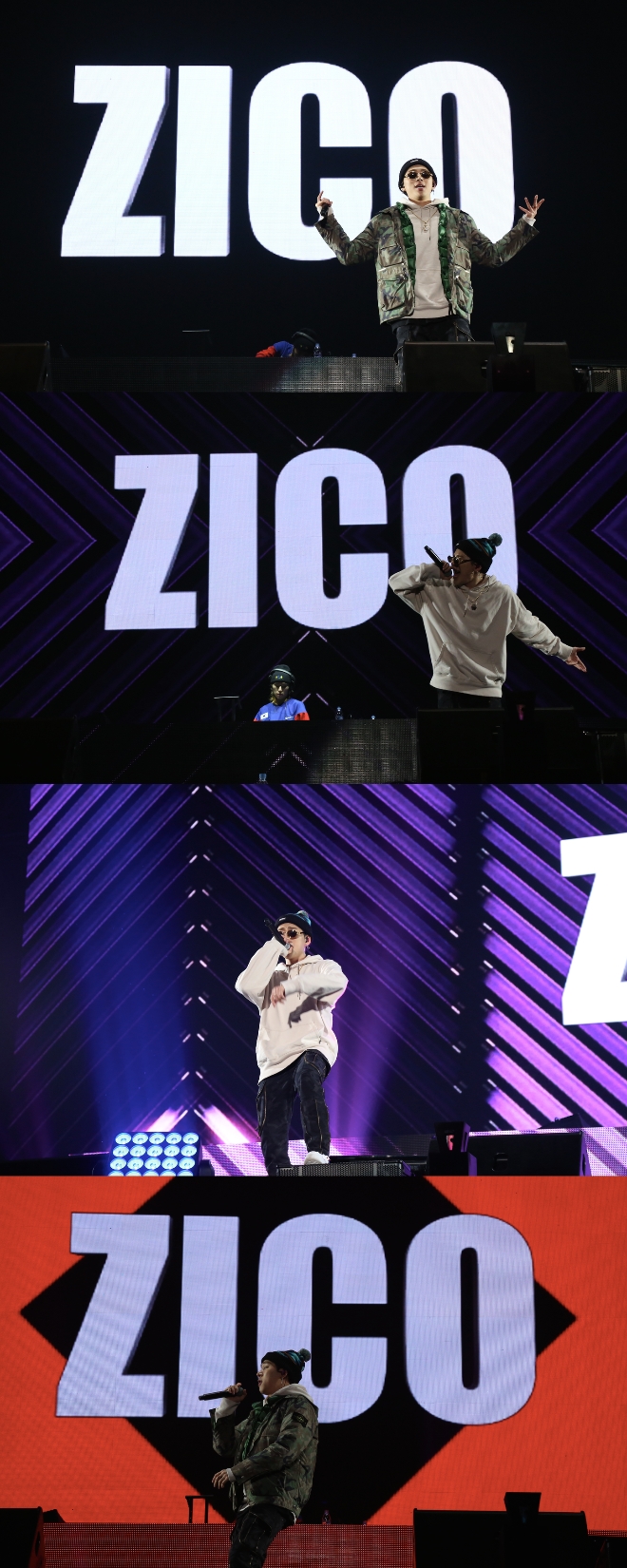 24일 지코(ZICO)가 르그랜드 힙합 페스티벌 무대에 올랐다. (사진=더파워)