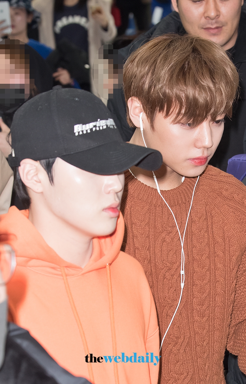 워너원(WannaOne) 하성운-박지훈, 김포국제공항 국내선 현장