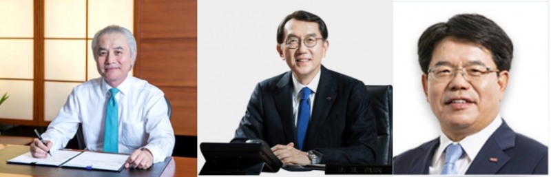 박종복 SC제일은행장(왼쪽), 박진회 씨티은행장(가운데), 손교덕 경남은행장(오른쪽). (사진=은행 홈페이지 캡쳐 및 갈무리)