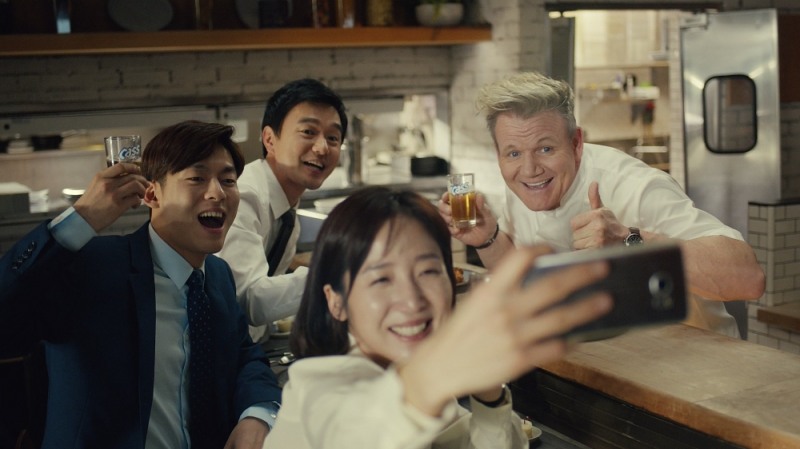 고든램지 모델 ‘카스 먼저’ TV 광고 첫 방영 (사진=오비맥주)