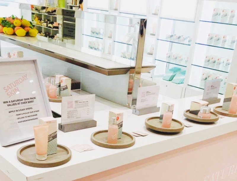 사진=호주 마이어 백화점에 입점한 세러데이스킨 제품