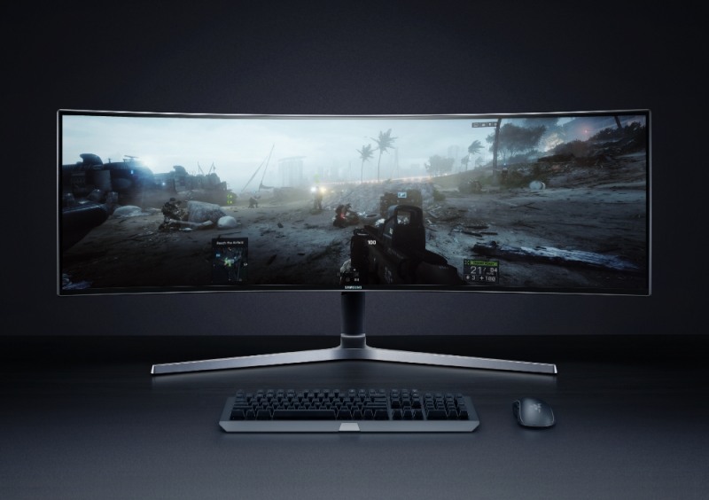 QLED 게이밍 모니터 CHG90-1 (사진=삼성전자)