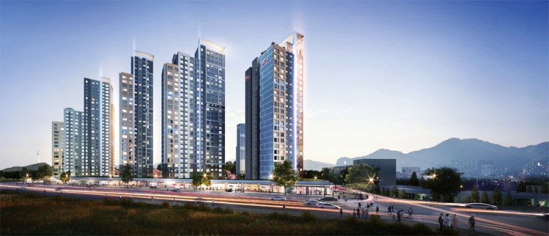 현대백조타운 재건축 투시도.(사진=SK건설)