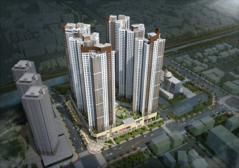 춘천 센트럴타워 푸르지오 조감도.(사진=더 피알)