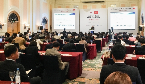 수출입은행과 코트라가 22일 베트남 하노이에서 개최한 '전대금융 설명회' 현장. (사진=수출입은행)