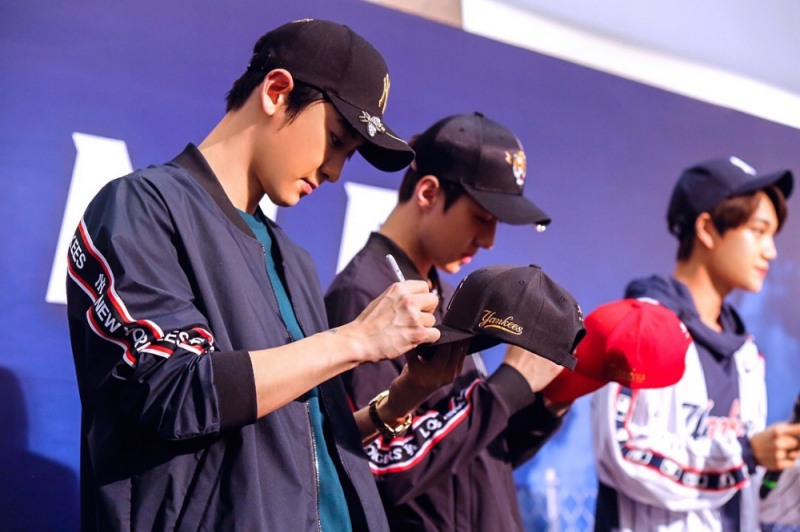 MLB 홍콩 진출 기념행사 진행… 엑소 세훈·찬열·카이 참석