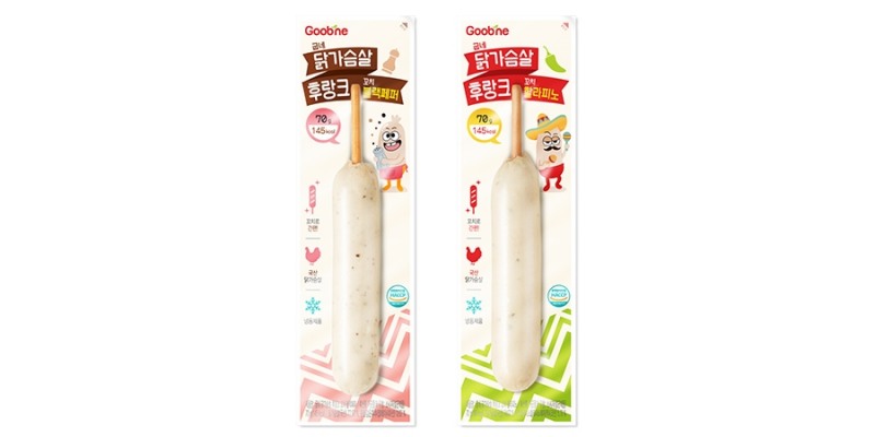 굽네 닭가슴살 후랑크 꼬치 2종. (사진=굽네치킨)